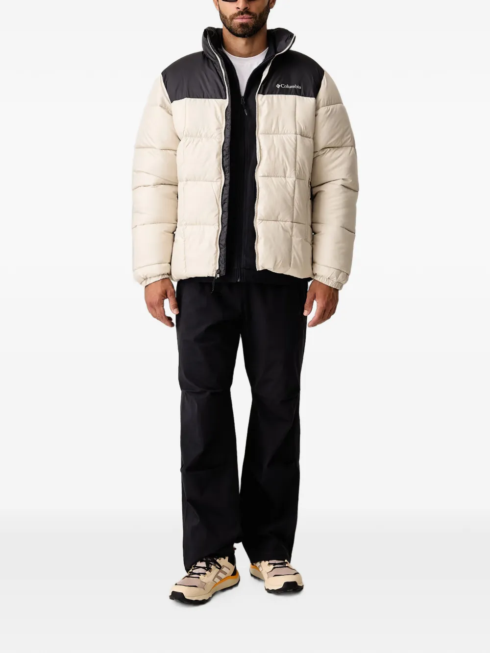 Columbia Sauvie Sky trui met logo-patch en rits Zwart