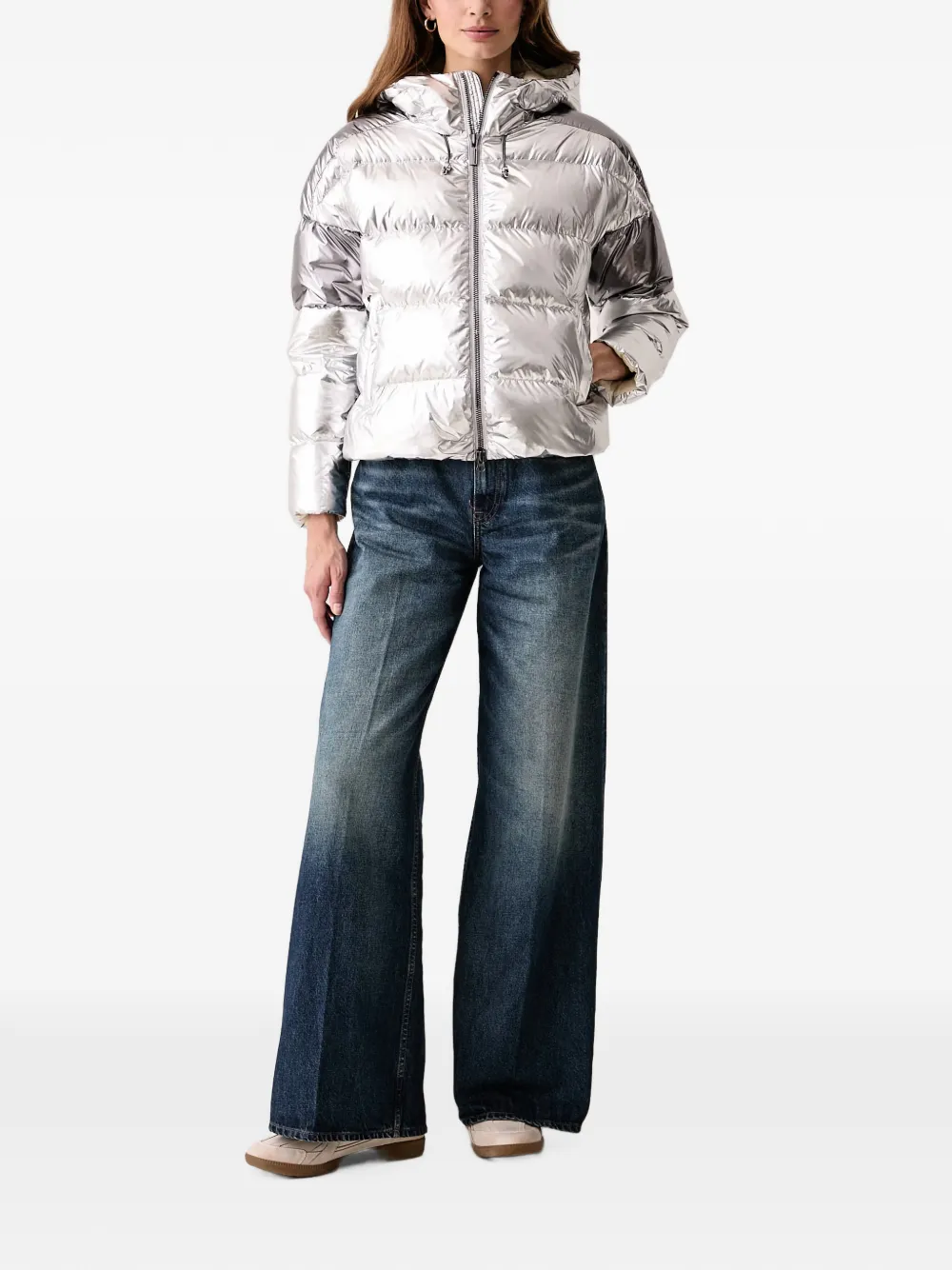 Colmar Donsjack met metallic-effect Zilver
