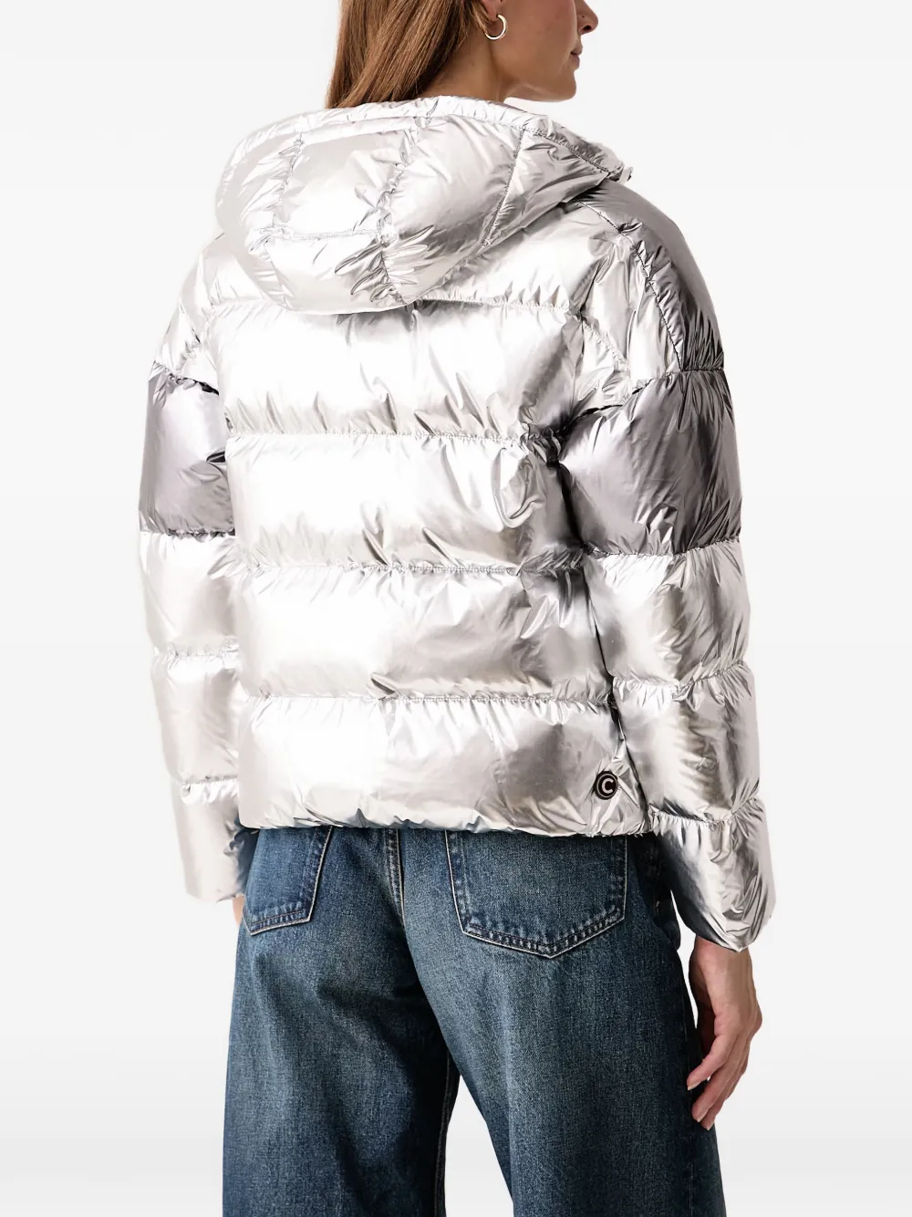 Colmar Donsjack met metallic-effect Zilver