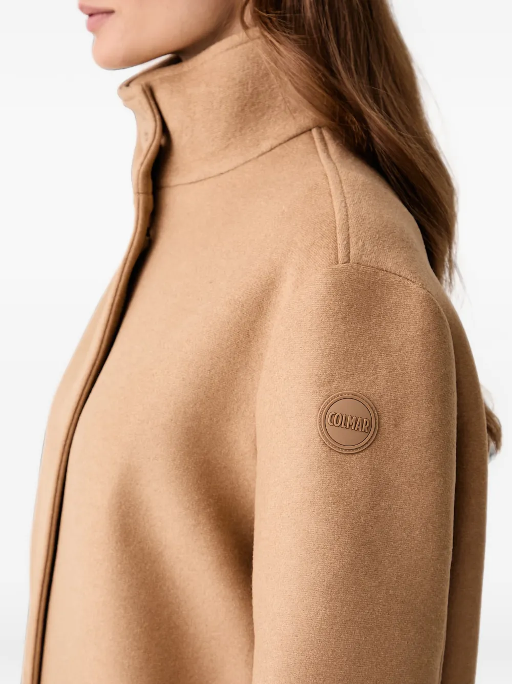 Colmar Jas met knoopsluiting en opgestikte zak Beige