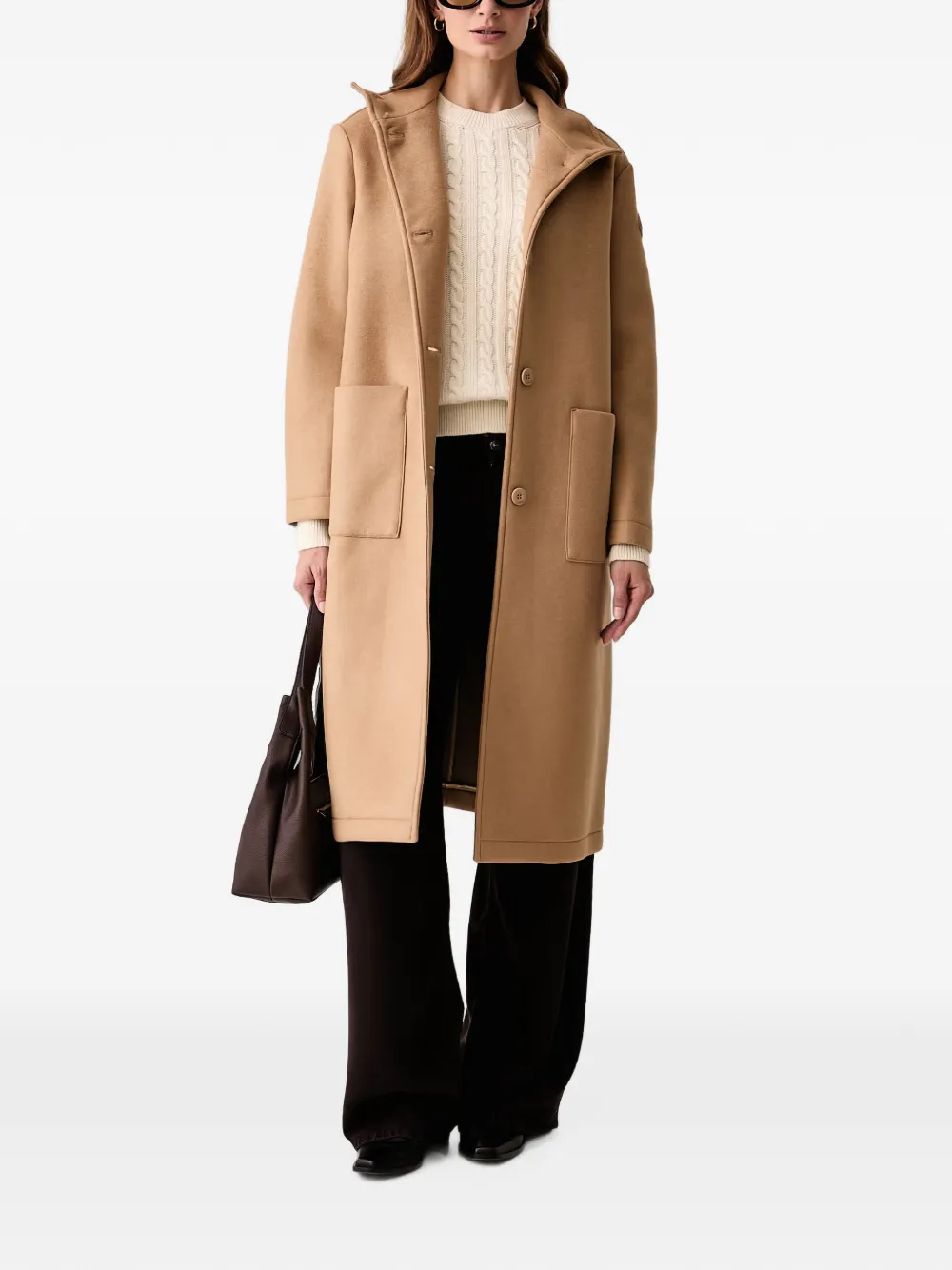 Colmar Jas met knoopsluiting en opgestikte zak Beige