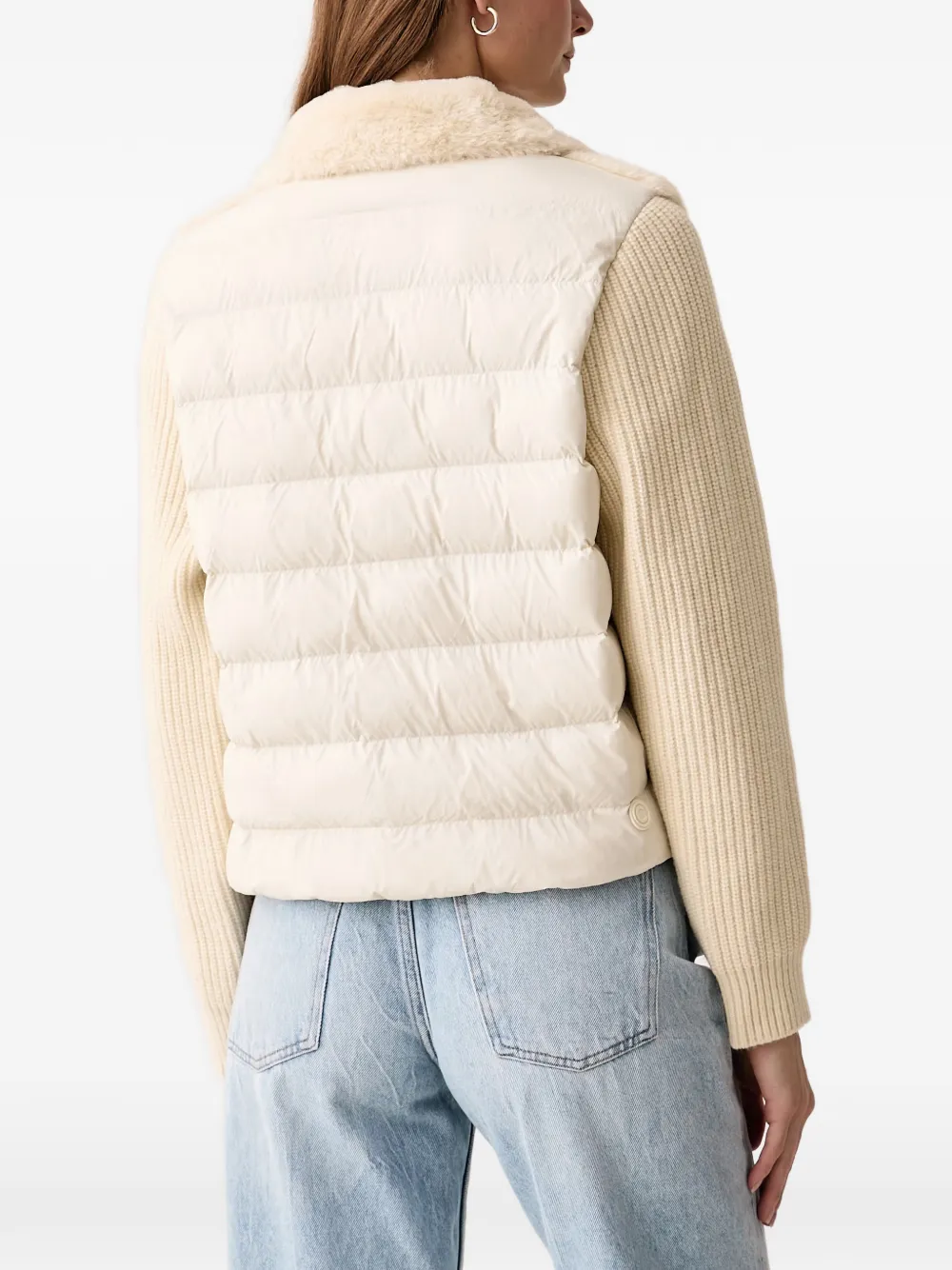 Colmar Jack met vlakken van imitatiebont Beige