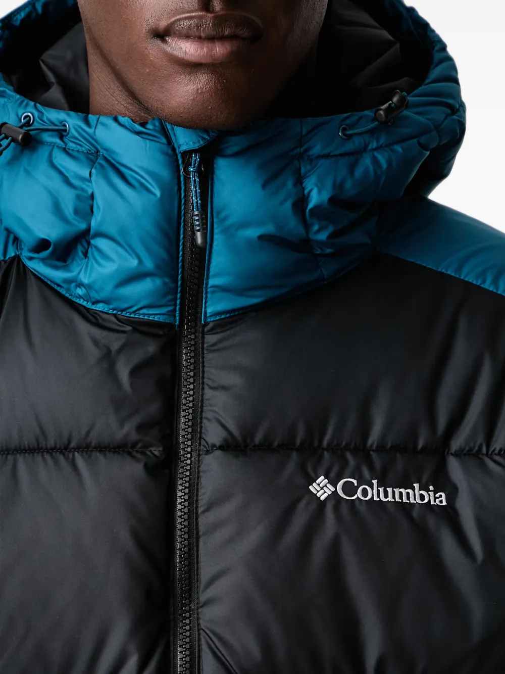 Columbia Pike Lake II colour-block hooded jacket Blauw