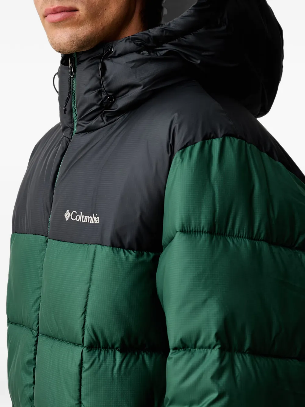 Columbia Jack met colourblocking en capuchon Groen