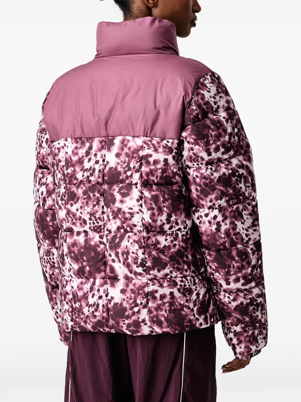 Columbia Donsjack met luipaardprint Paars