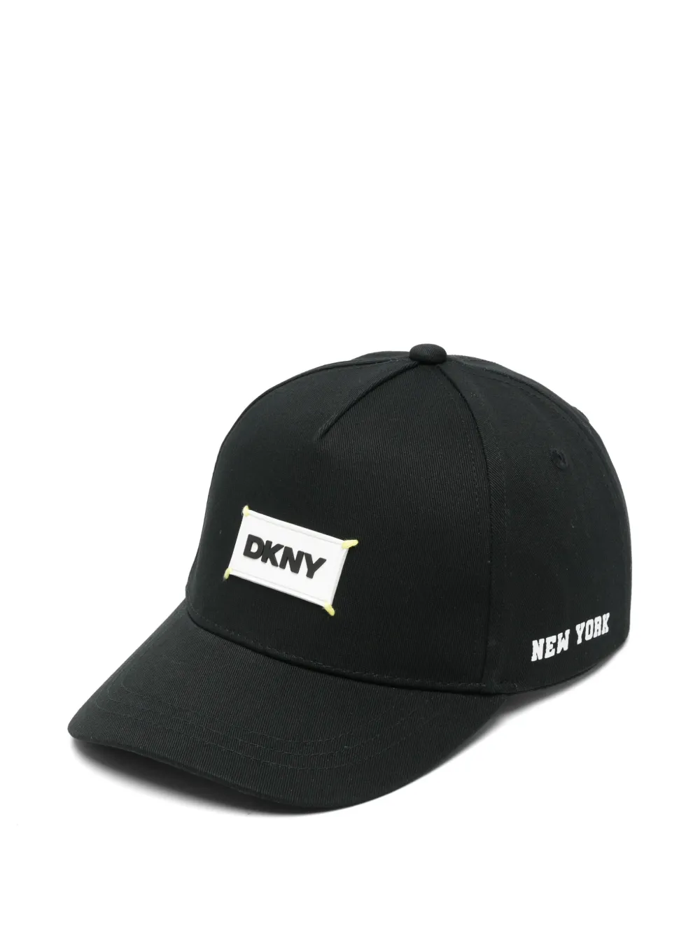 Dkny Kids logo-patch baseball cap - Nero
