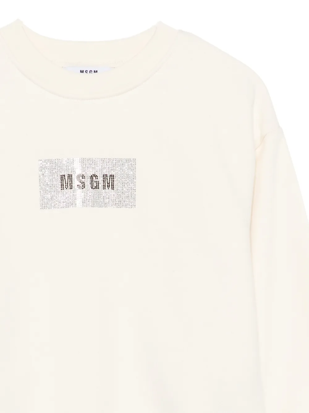 MSGM Kids Verfraaide sweater Beige