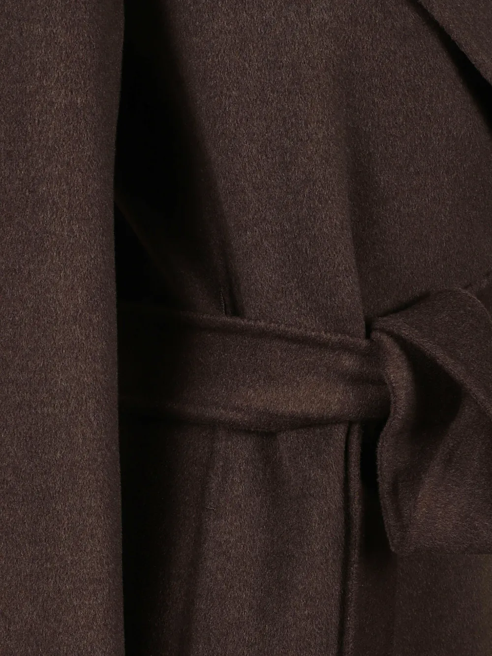 'S Max Mara belted shawl-lapel coat Bruin