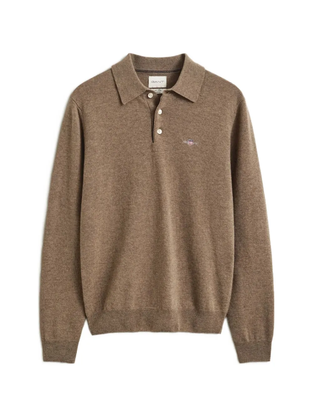 Gant logo-embroidered wool sweater