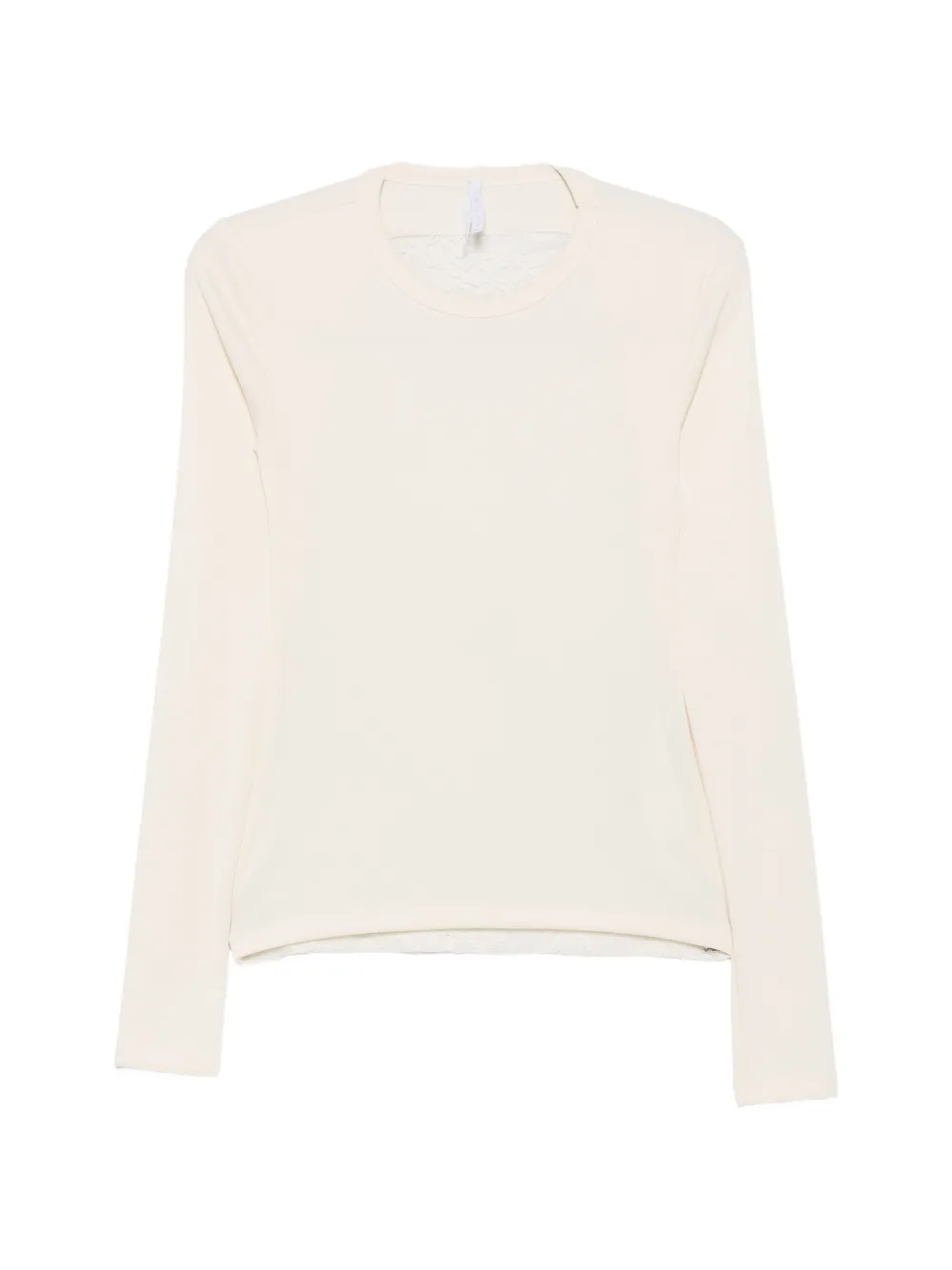 IMPERIAL lace-panel long-sleeve T-shirt