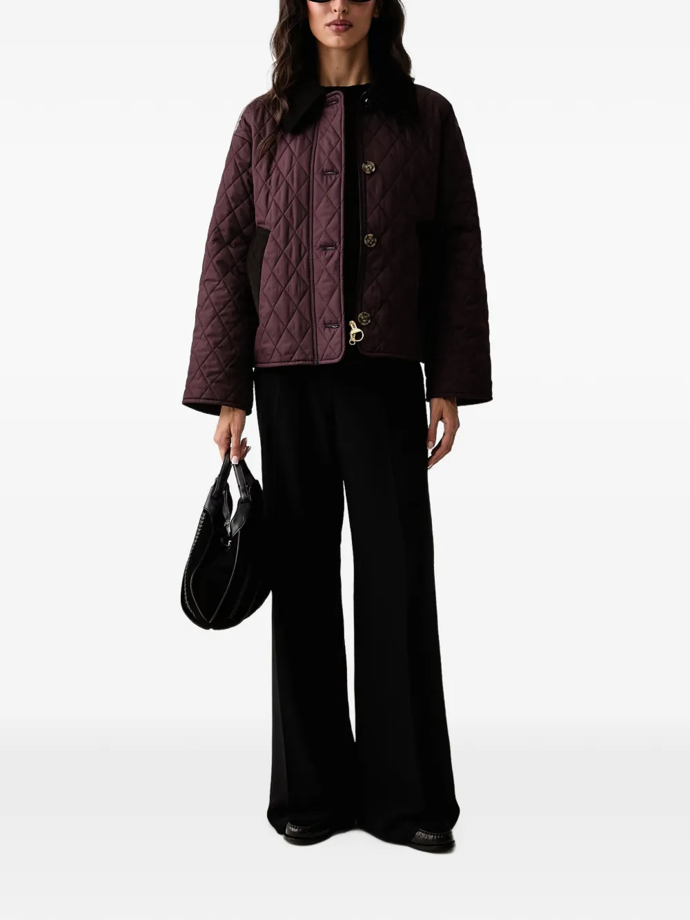 DKNY cable-knit logo-patch sweater Zwart