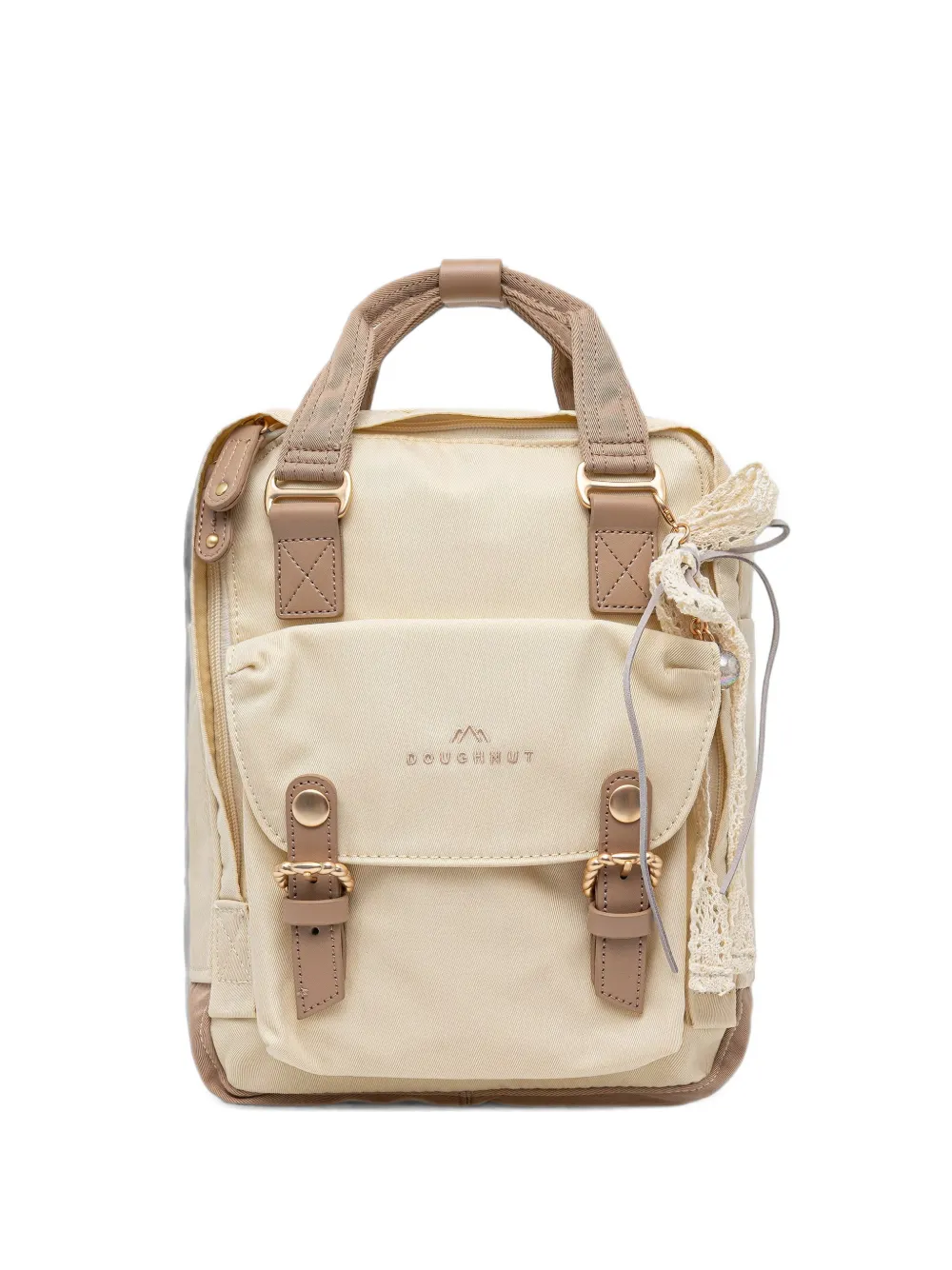 Doughnut Macaroon Enchanted lace-detail buckled backpack