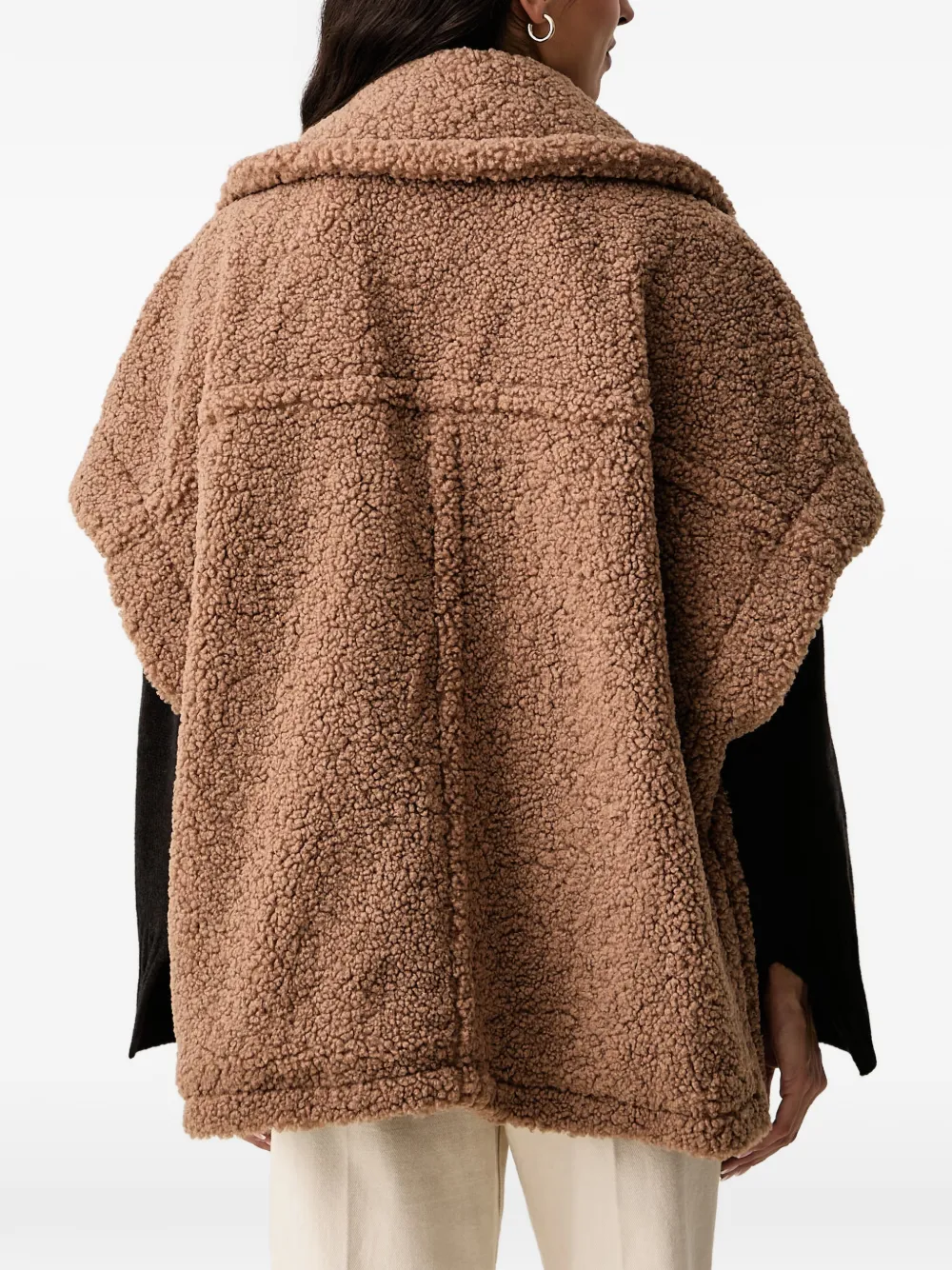 DKNY Oversized jack met teddy-textuur Bruin