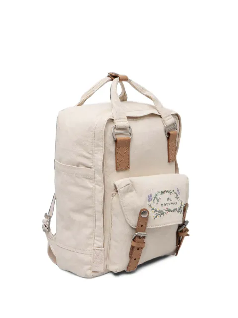 Doughnut Macaroon embroidered canvas backpack