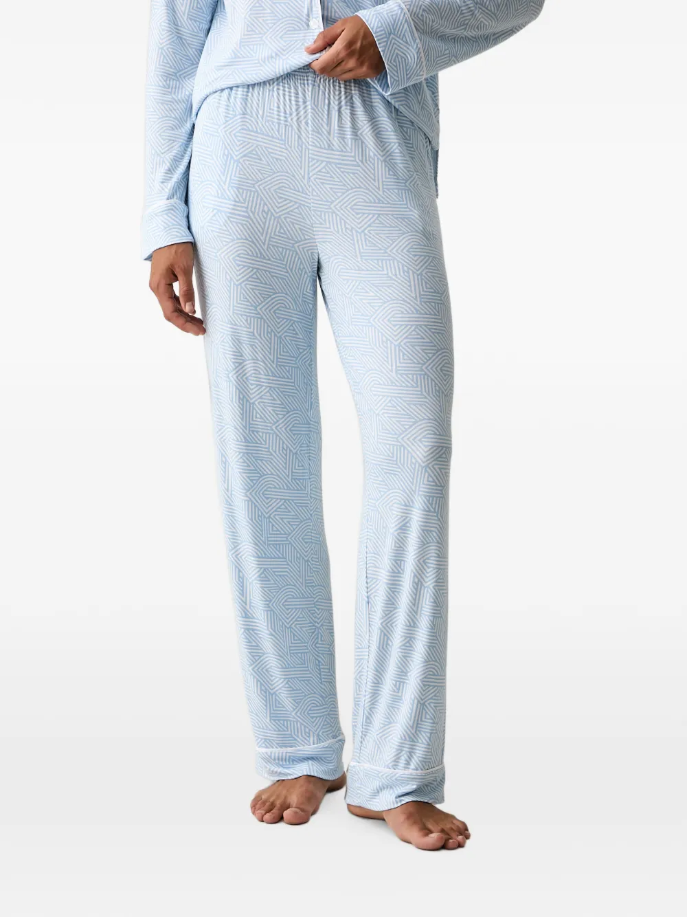 DKNY Pyjama met geometrische print Blauw