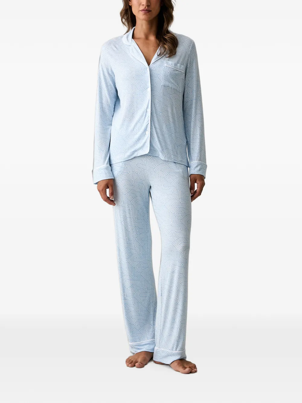 DKNY geometric-print pyjamas