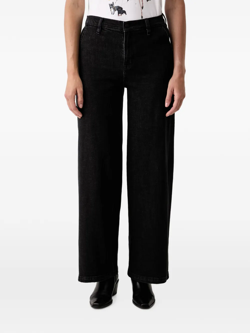DKNY wide-leg jeans