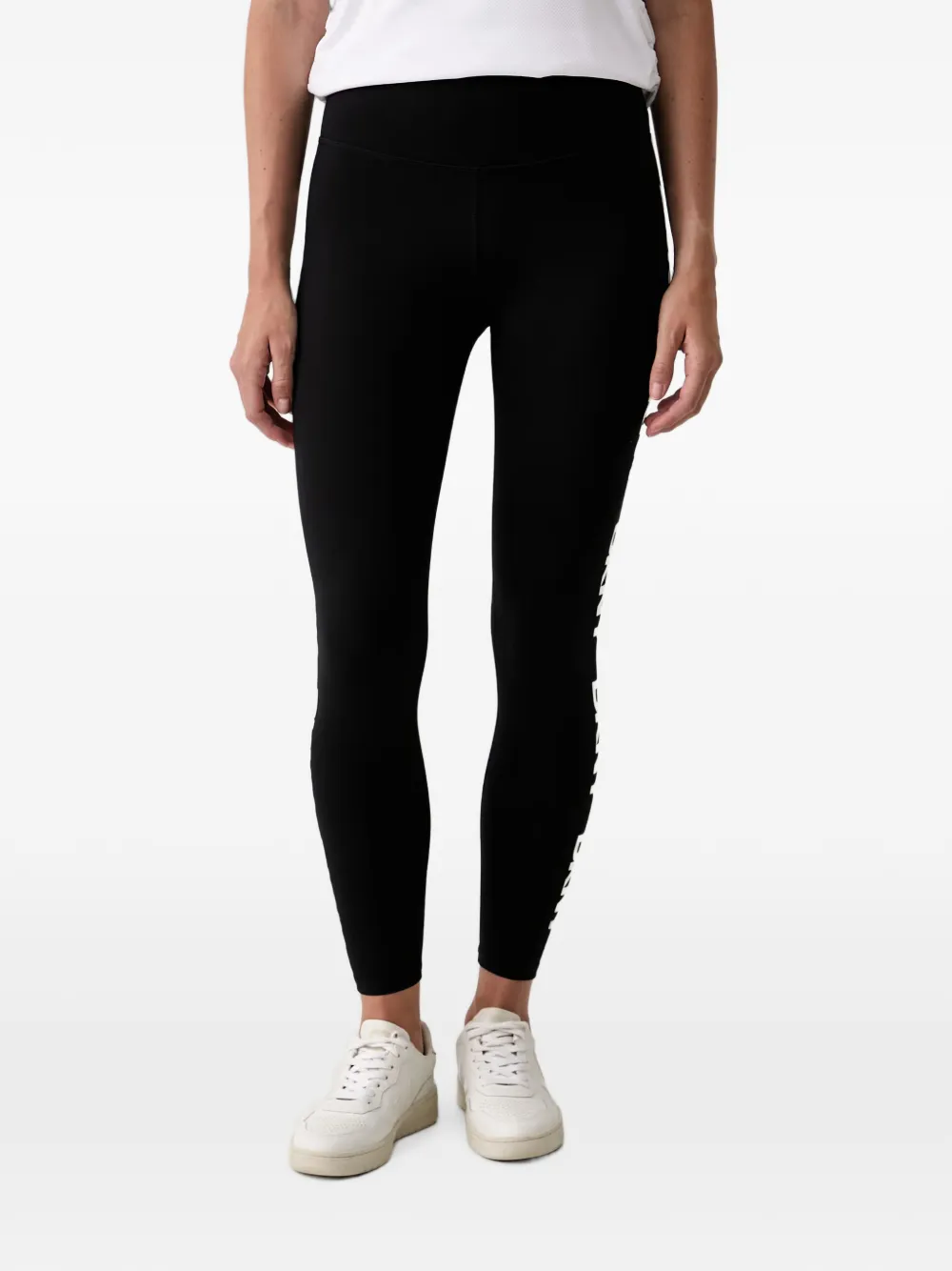 DKNY logo-print leggings - Nero