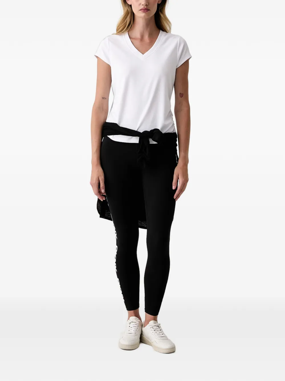DKNY Legging met logoprint Zwart