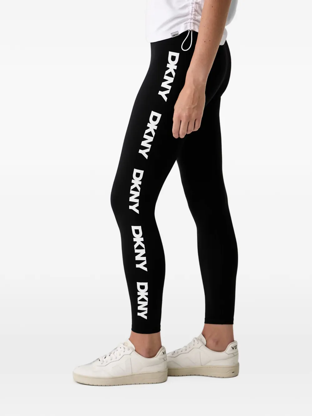 DKNY Legging met logoprint Zwart