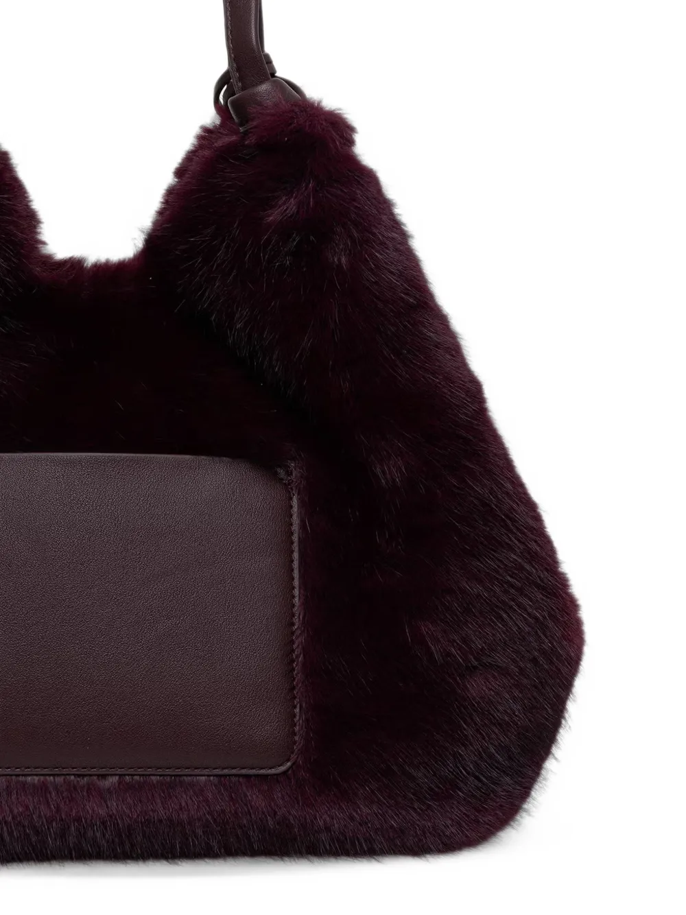 DKNY Medium Paula shopper van imitatiebont met logo-hanger Rood