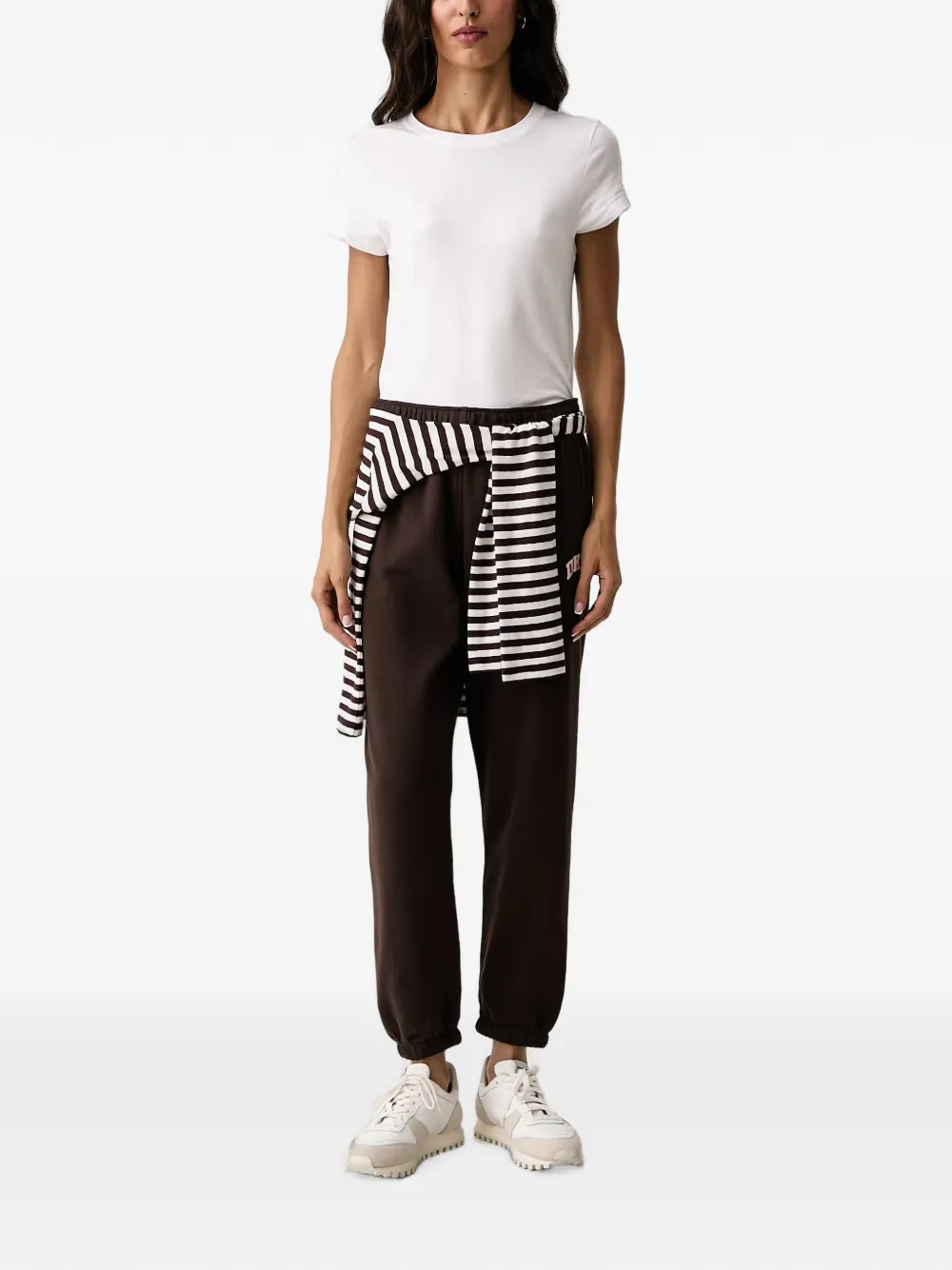 DKNY Trainingsbroek met logoprint Bruin