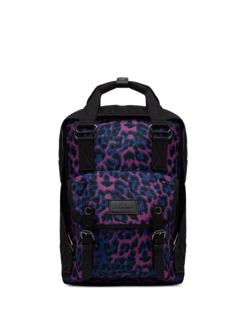 Doughnut Macaroon Jaguar leopard-print buckle-detail backpack