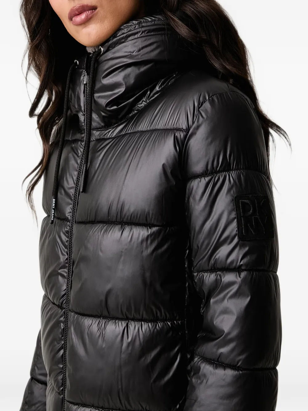 DKNY Jas met trekkoord Zwart