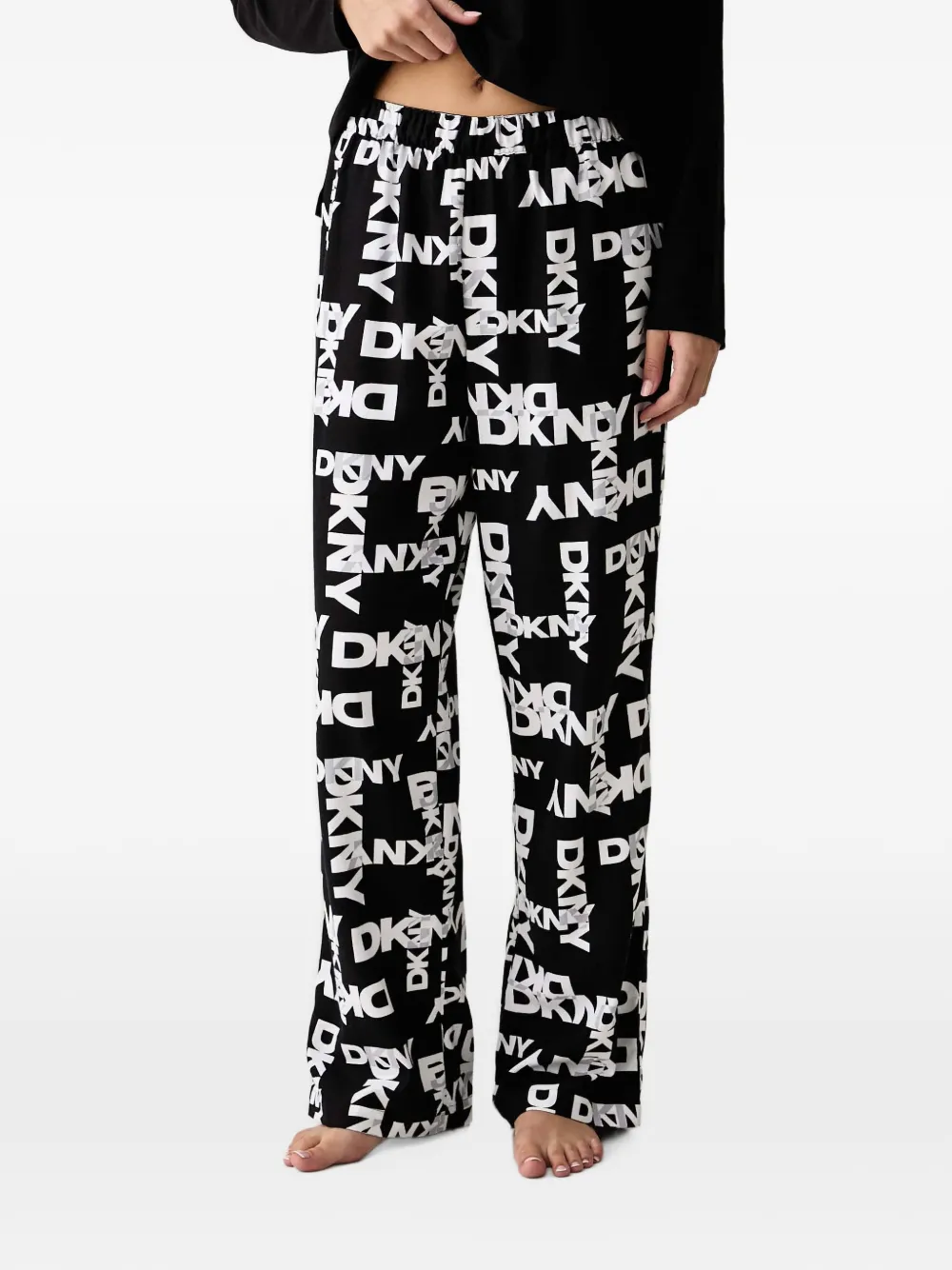 DKNY Pyjama met logoprint Zwart