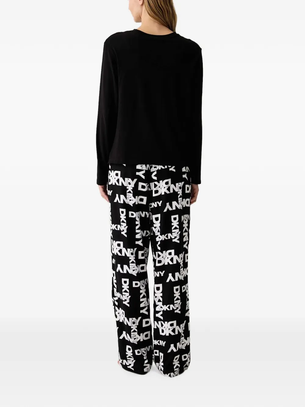 DKNY Pyjama met logoprint Zwart