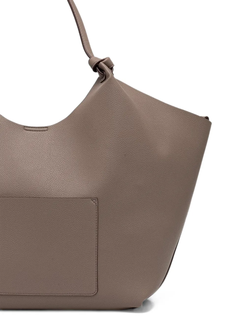 DKNY Shopper met logoplakkaat Bruin