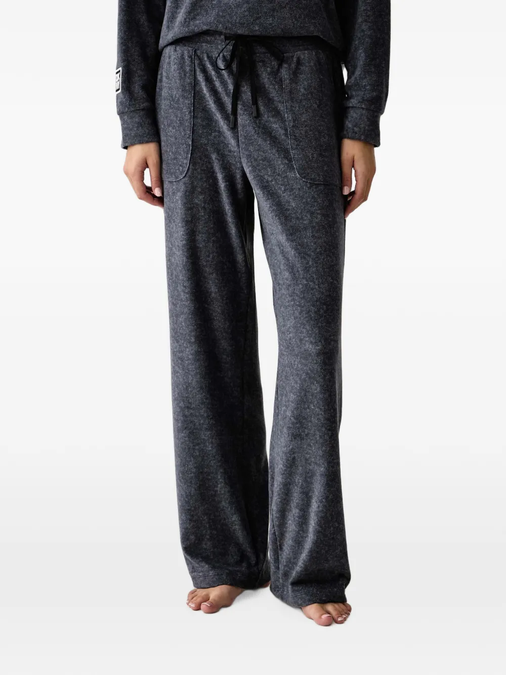 DKNY Pyjamaset met logo-patch Grijs