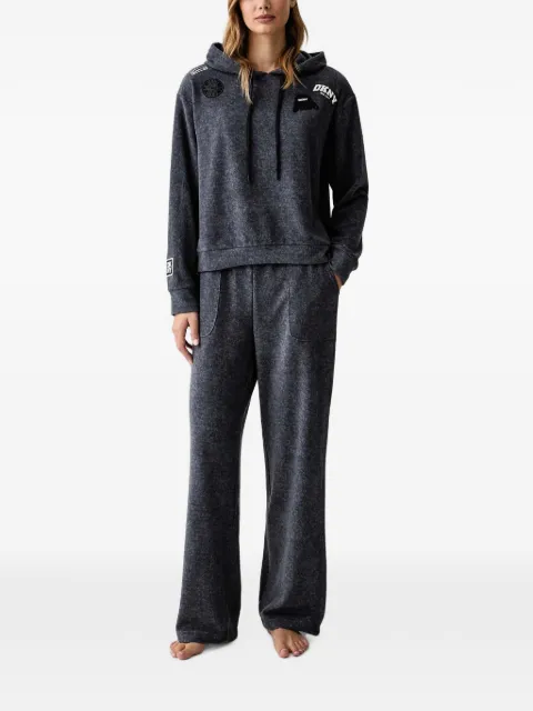 DKNY logo-patch pajama set