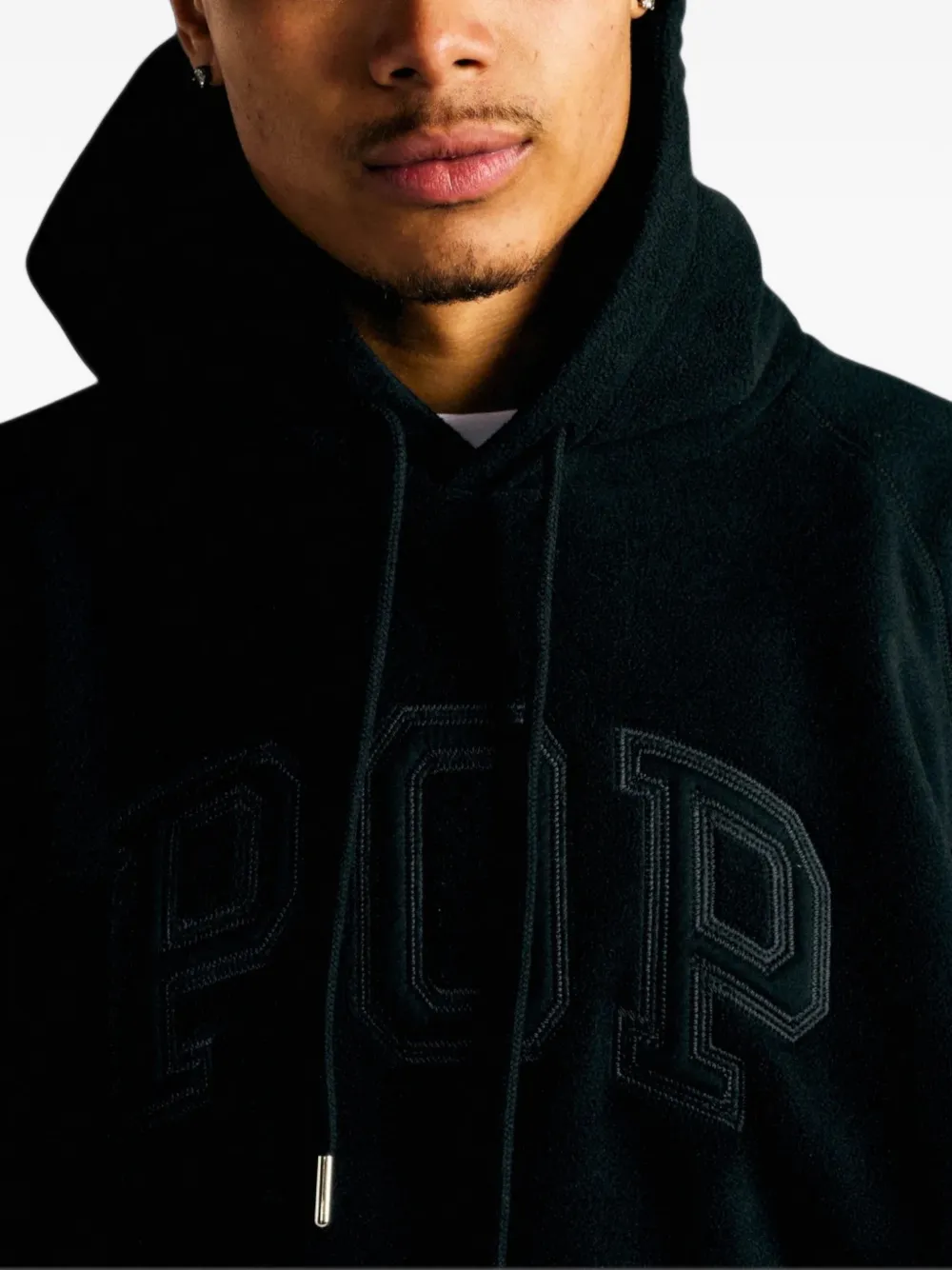 Pop Trading Company Arch fleece hoodie Zwart
