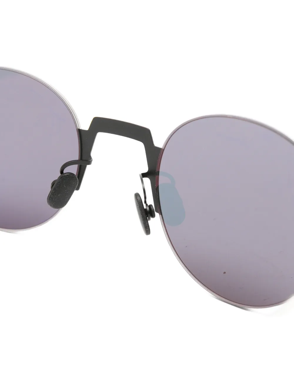 Mykita Zonnebril met rond montuur Zwart