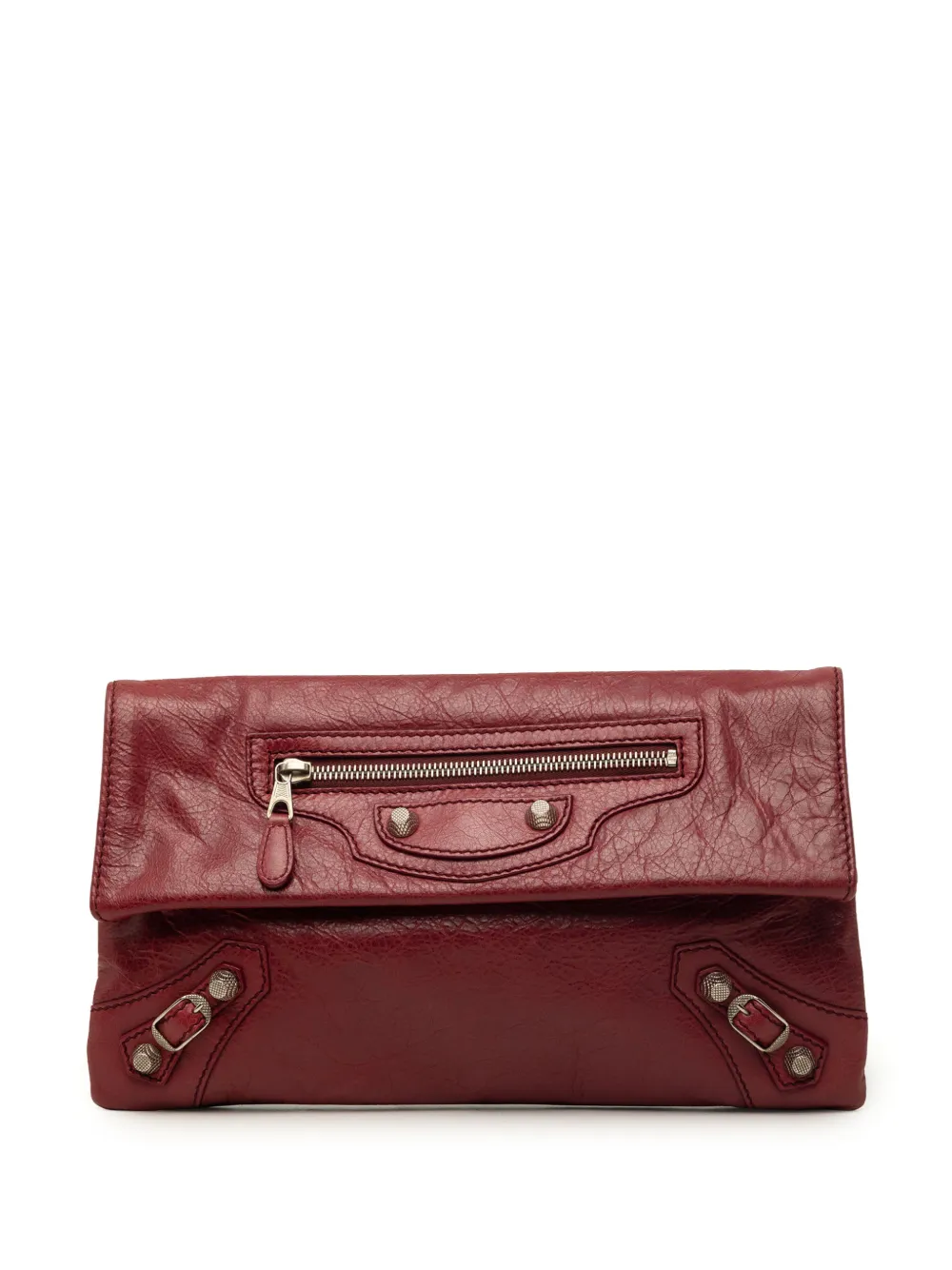Balenciaga Pre-Owned 2012 Lambskin Motocross Giant 12 Envelope clutch bag - Rosso