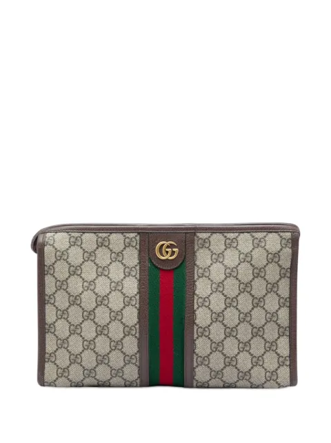 Gucci Pre-Owned 2000-2015 GG Supreme Web Ophidia clutch bag