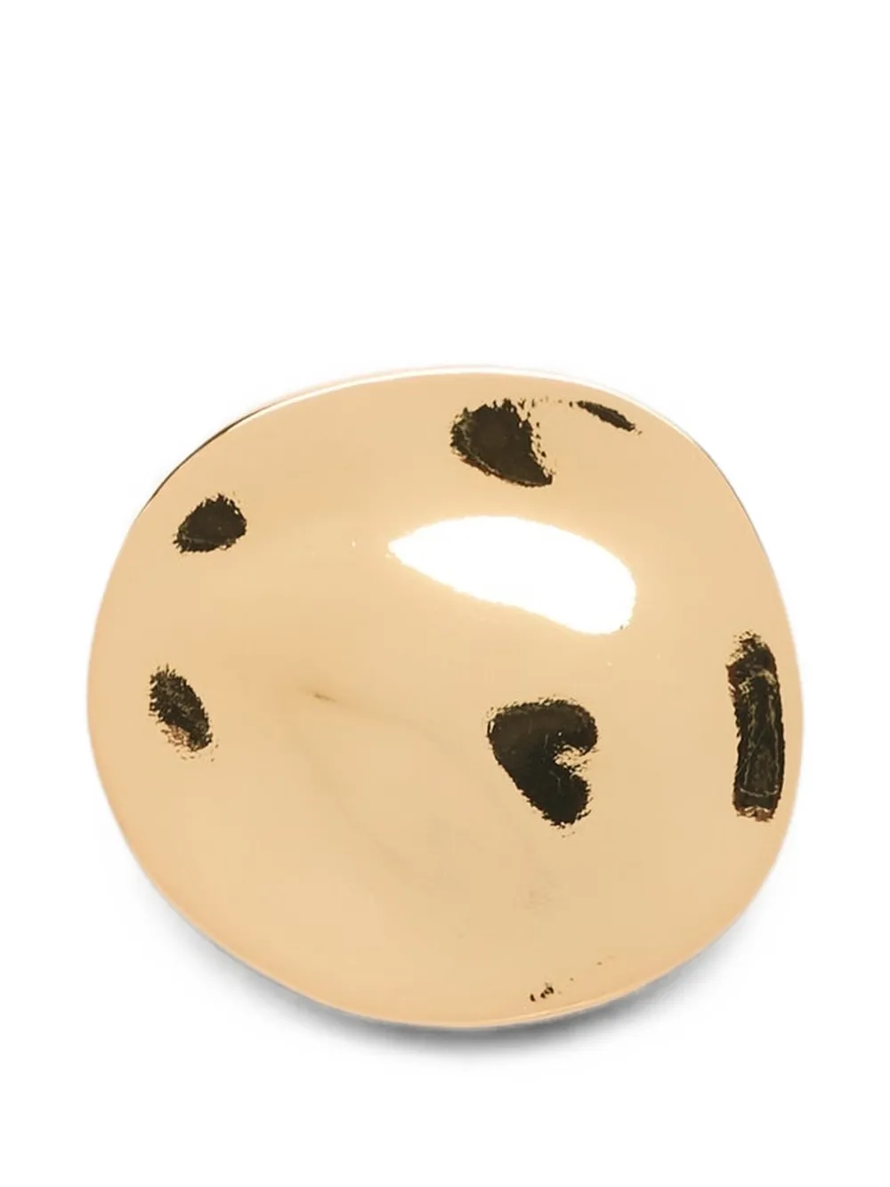 Plan C Round-shape Brooch In Gold