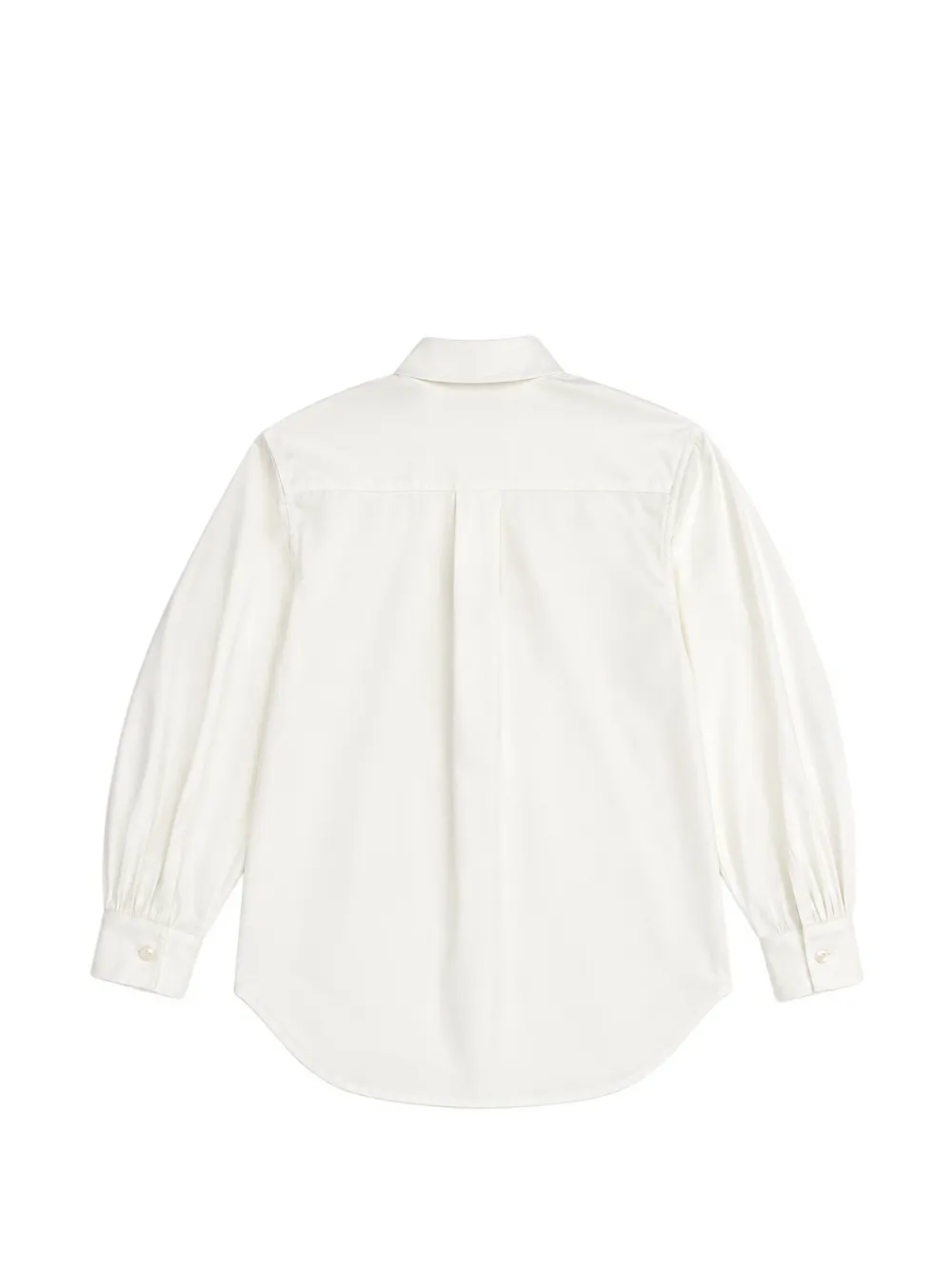 Elisabetta Franchi La Mia Bambina Shirt met pofmouwen en logo-patch Beige