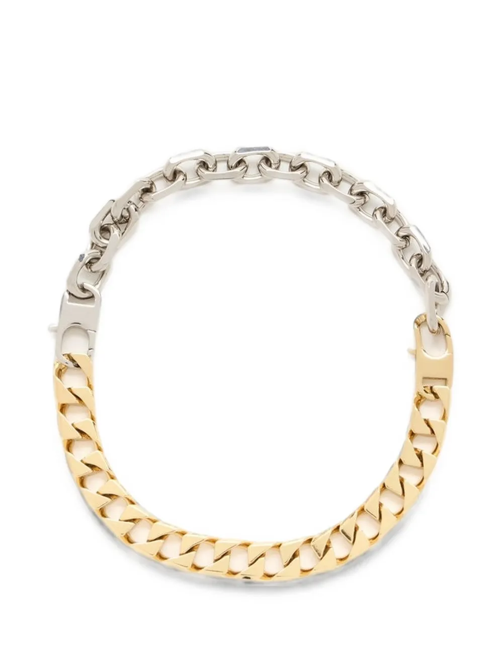 Plan C Two-tone Curb-link Necklace In Gold
