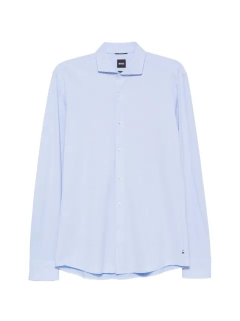 BOSS camisa manga larga con cuello italiano