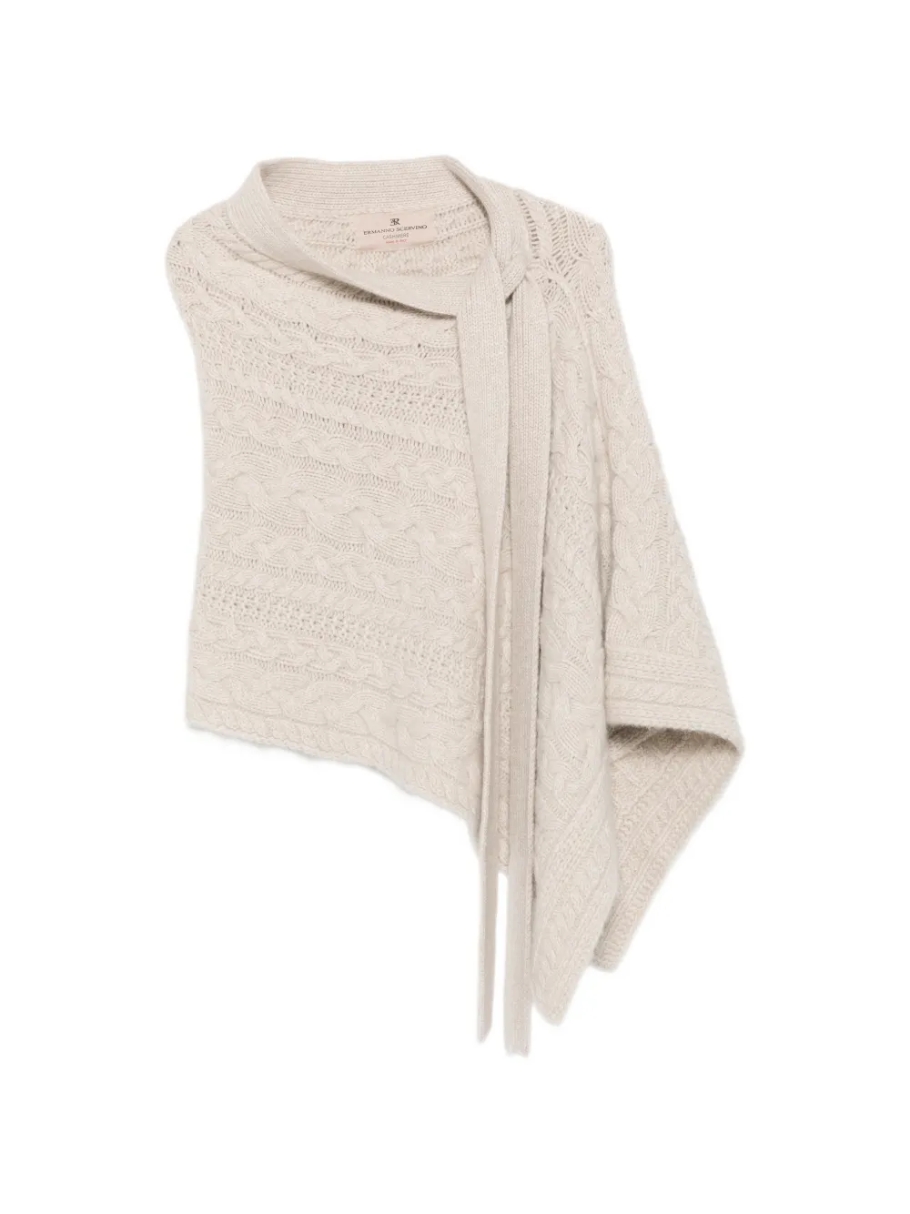 Ermanno Scervino cable-knit cape