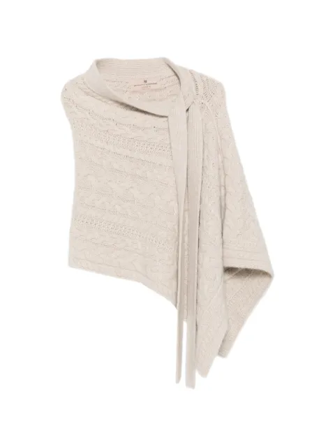 Ermanno Scervino cape en maille torsadée