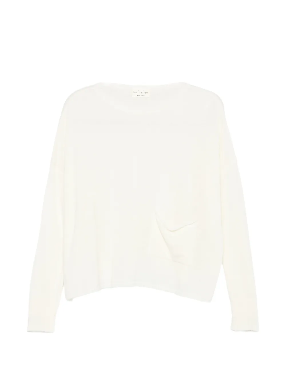 Ma'ry'ya flap-pocket drop-shoulder sweater