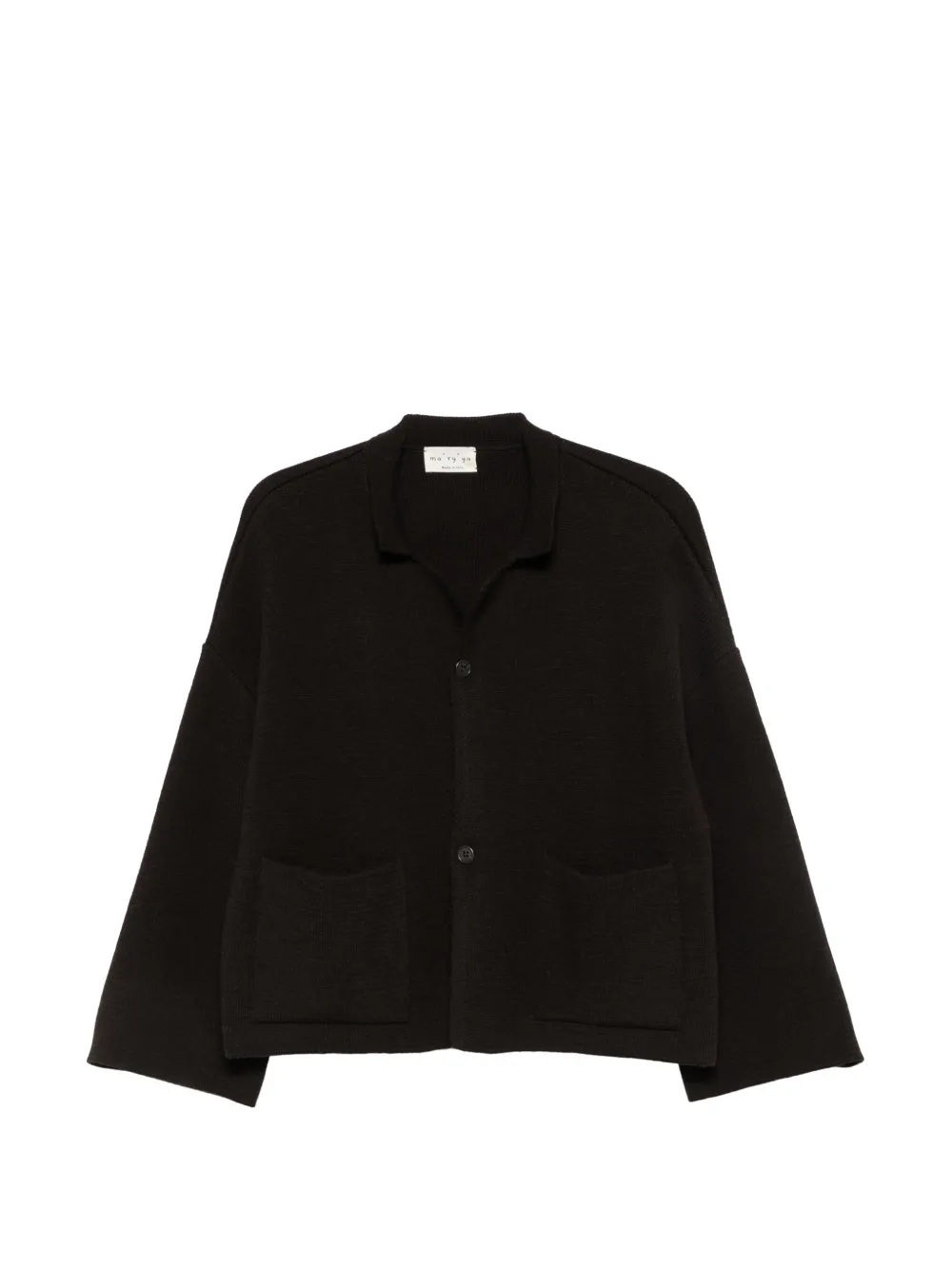 Ma'ry'ya button-up wide-sleeve cardigan - Brown