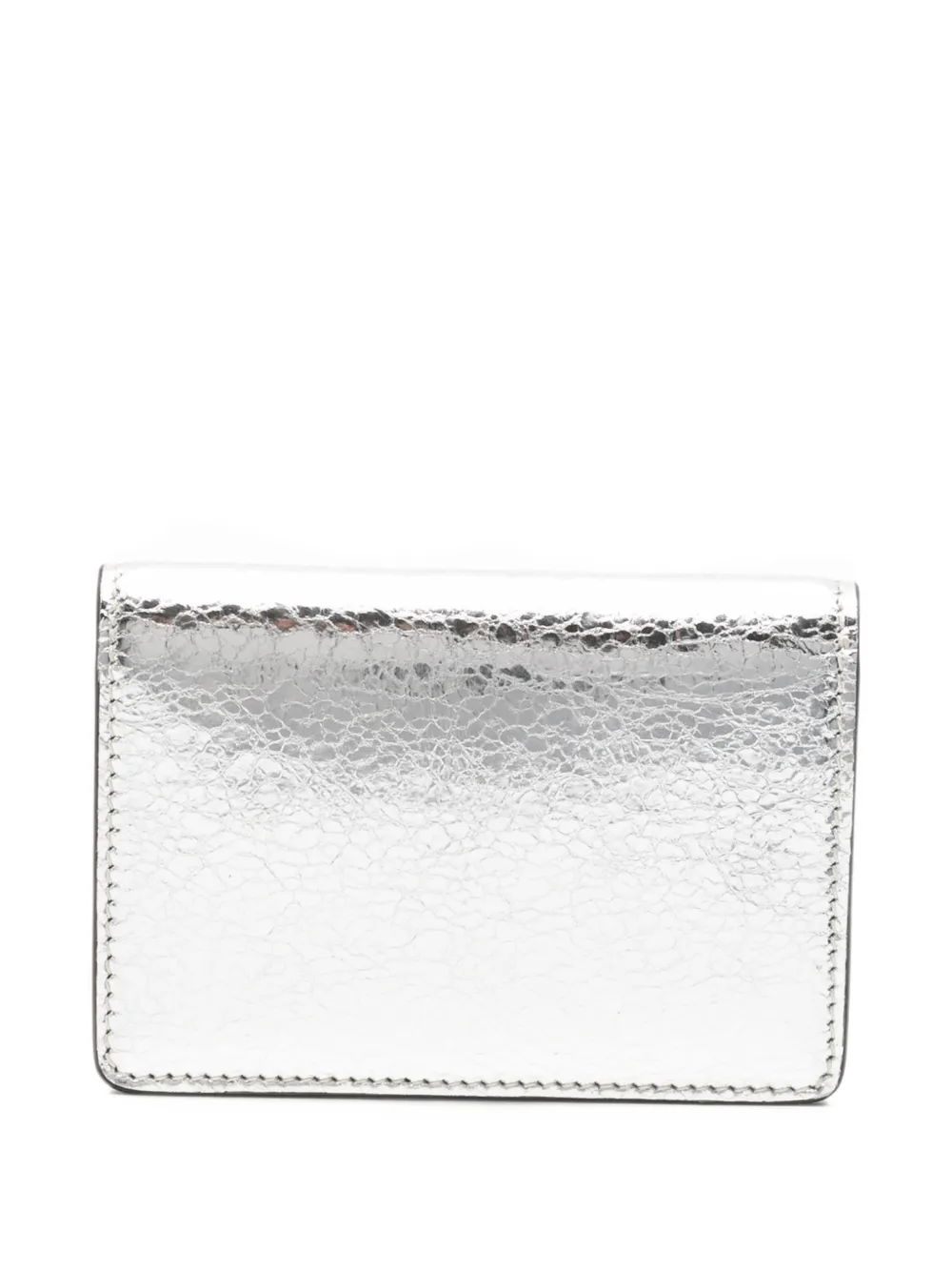 HIDESINS crinkled-finish cardholder - Argento