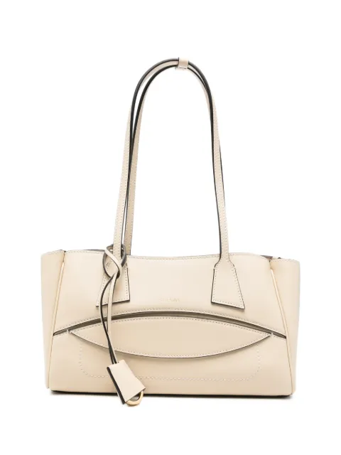 HIDESINS layered-panel leather tote bag