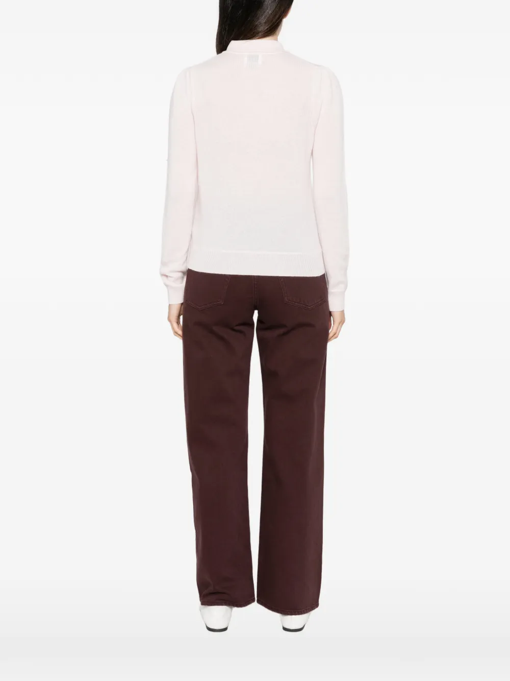 Allude Gebreide polotop met knopen Roze