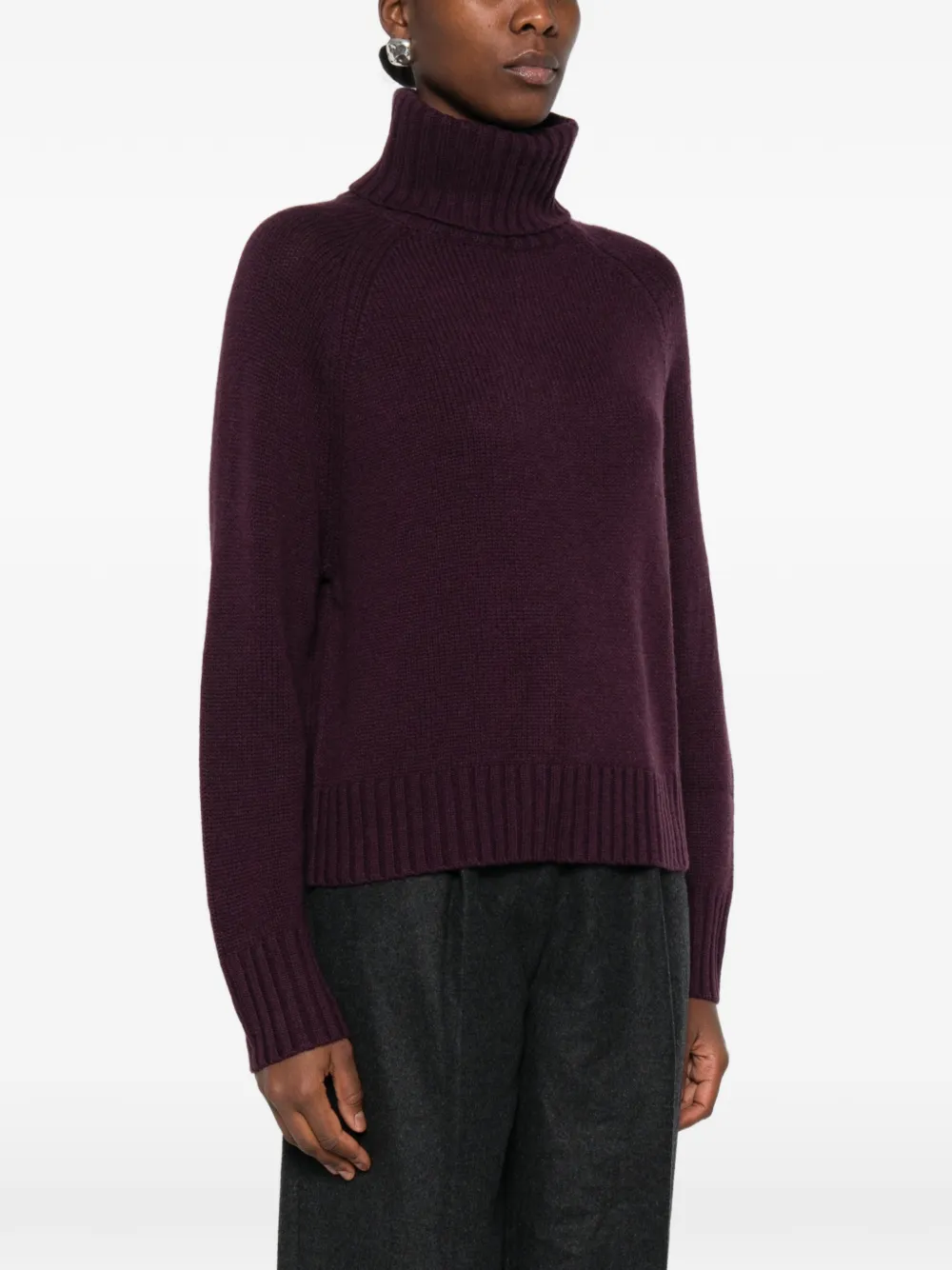 Allude Coltrui met raglan mouwen Paars