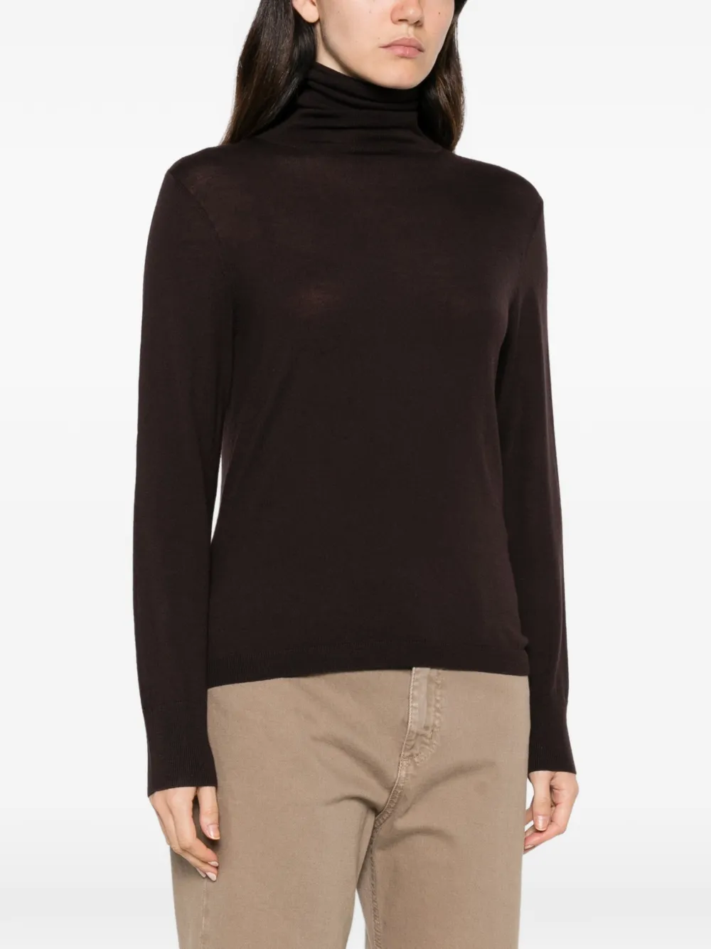 Allude roll-neck sweater Bruin